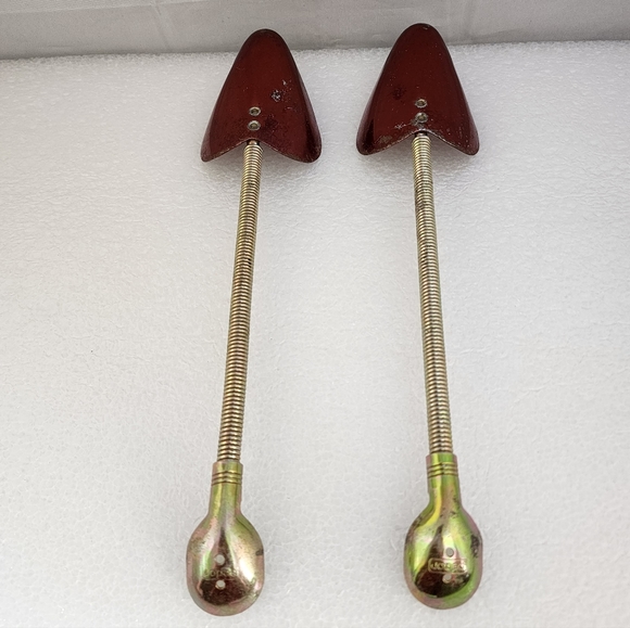 Vtg Pedor Women's Shoe Tree Form Stretcher Metal Red - Picture 4 of 13